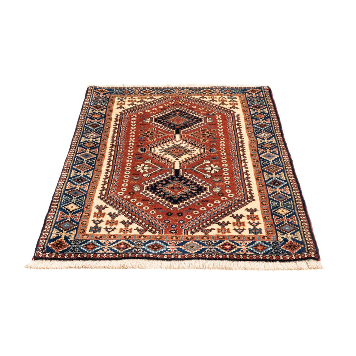 Tapis persan - Nomadic - 131 x 82 cm - rouge