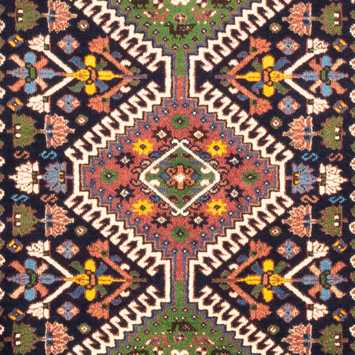 Tapis persan - Nomadic - 128 x 82 cm - vert