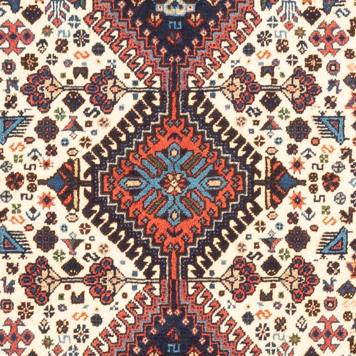 Tapis persan - Nomadic - 128 x 83 cm - crème