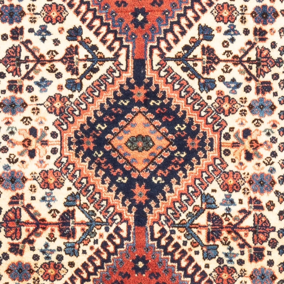 Tapis persan - Nomadic - 128 x 82 cm - crème