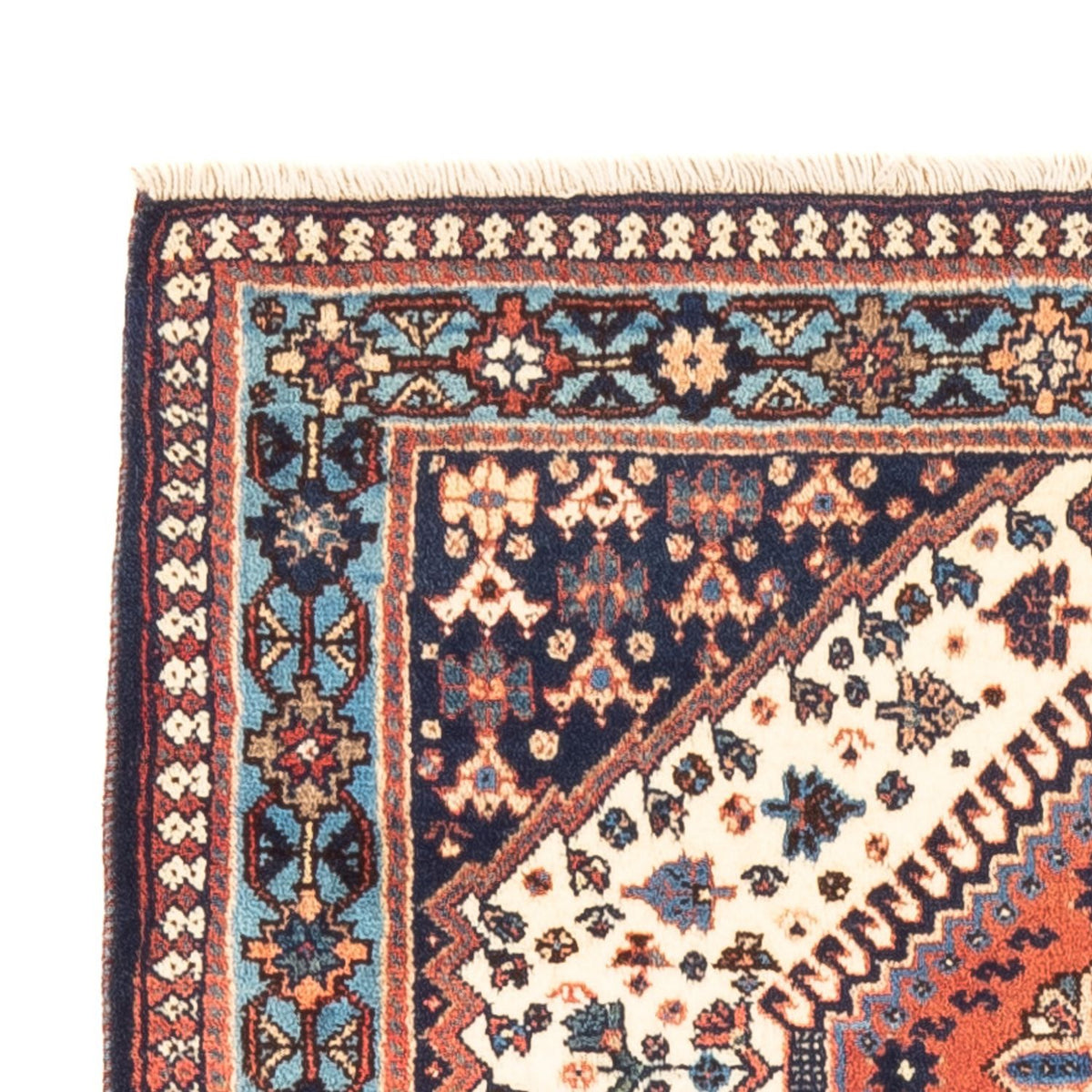 Tapis persan - Nomadic - 128 x 82 cm - crème