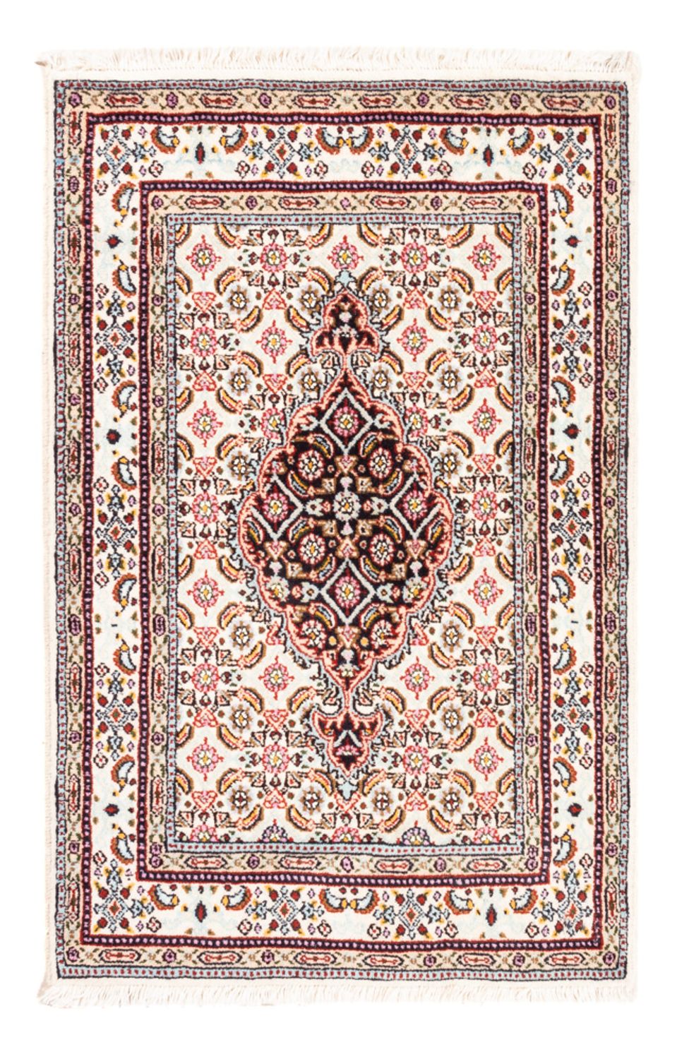 Tapis persan - Classique - Royal - 90 x 60 cm - crème