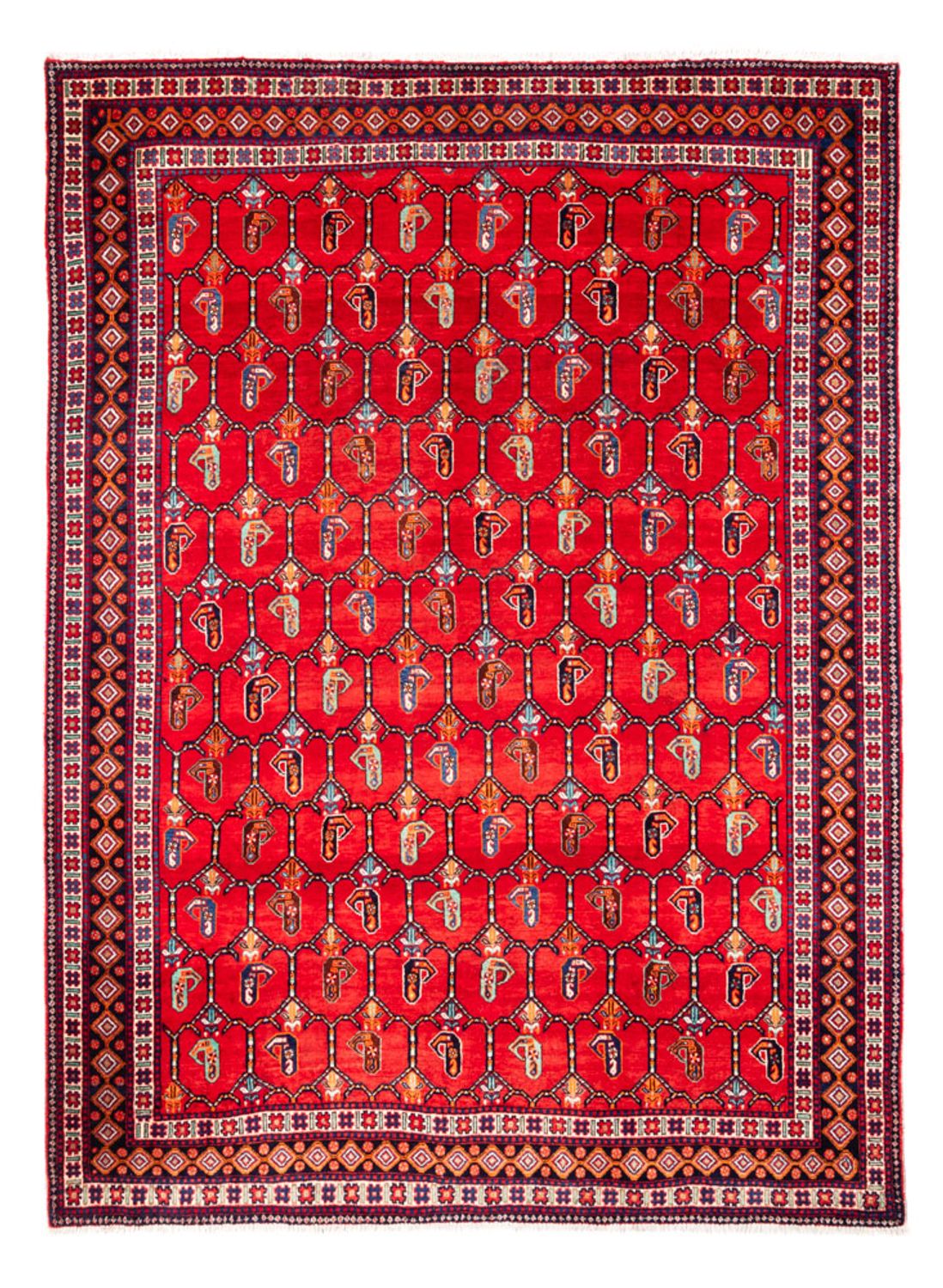Tapis persan - Nomadic - 307 x 230 cm - rouge