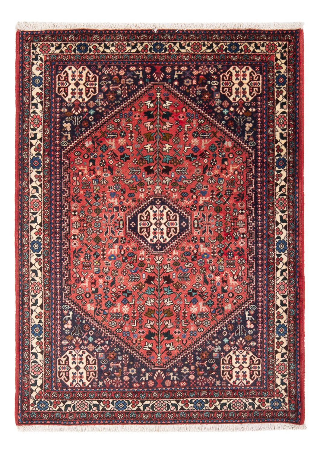 Tapis persan - Nomadic - 155 x 102 cm - rouge