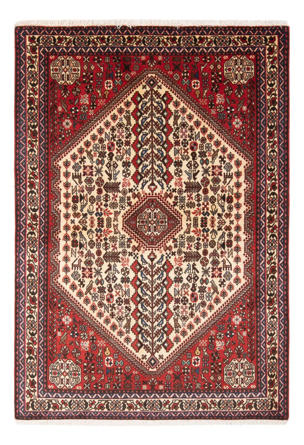 Tapis persan - Nomadic - 155 x 103 cm - crème