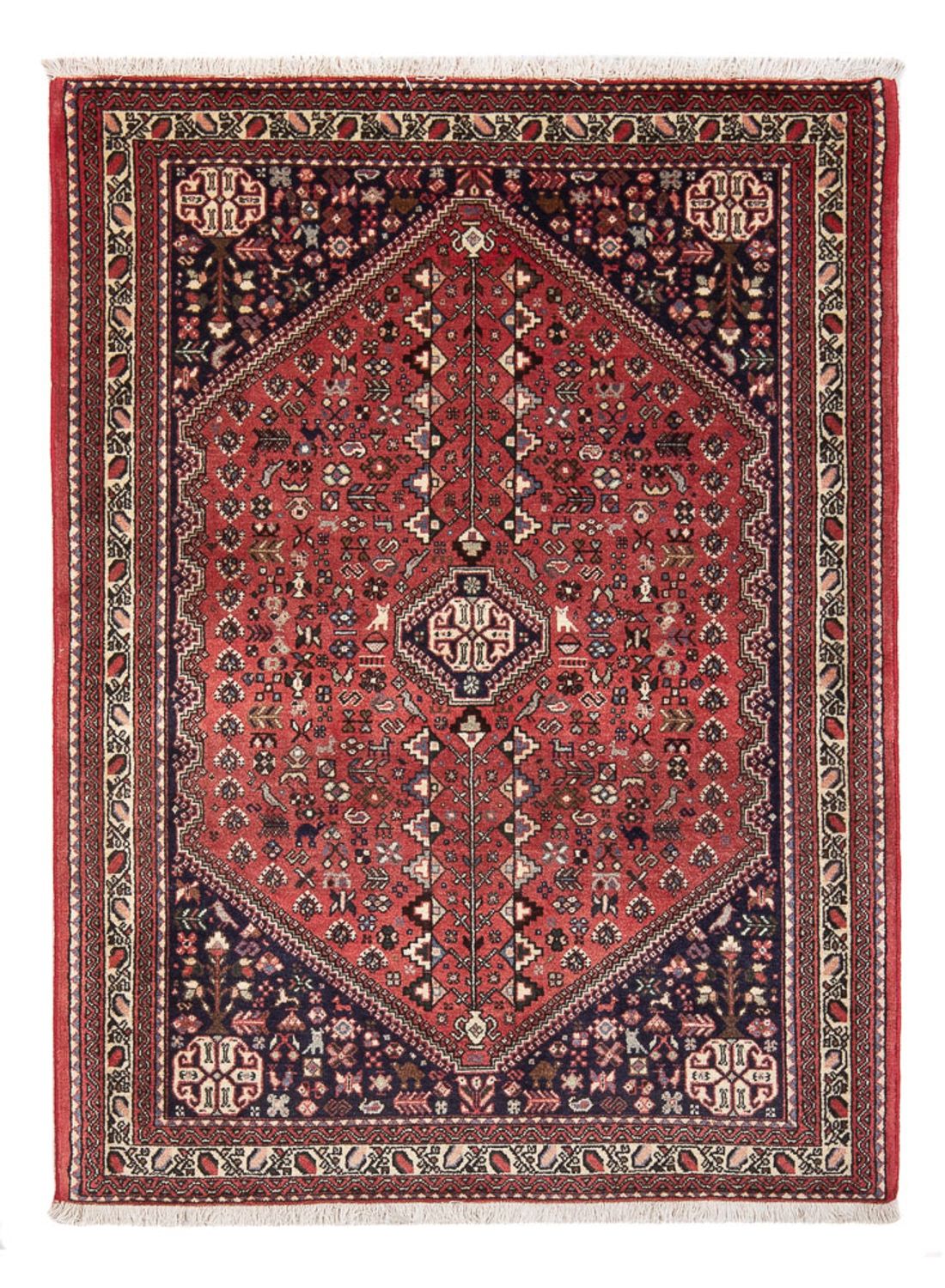 Tapis persan - Nomadic - 168 x 112 cm - rouge