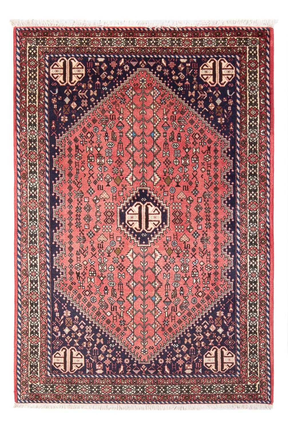 Tapis persan - Nomadic - 154 x 99 cm - rouge