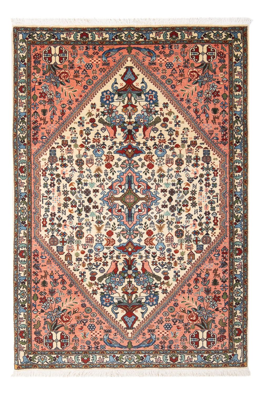 Tapis persan - Nomadic - 156 x 97 cm - crème