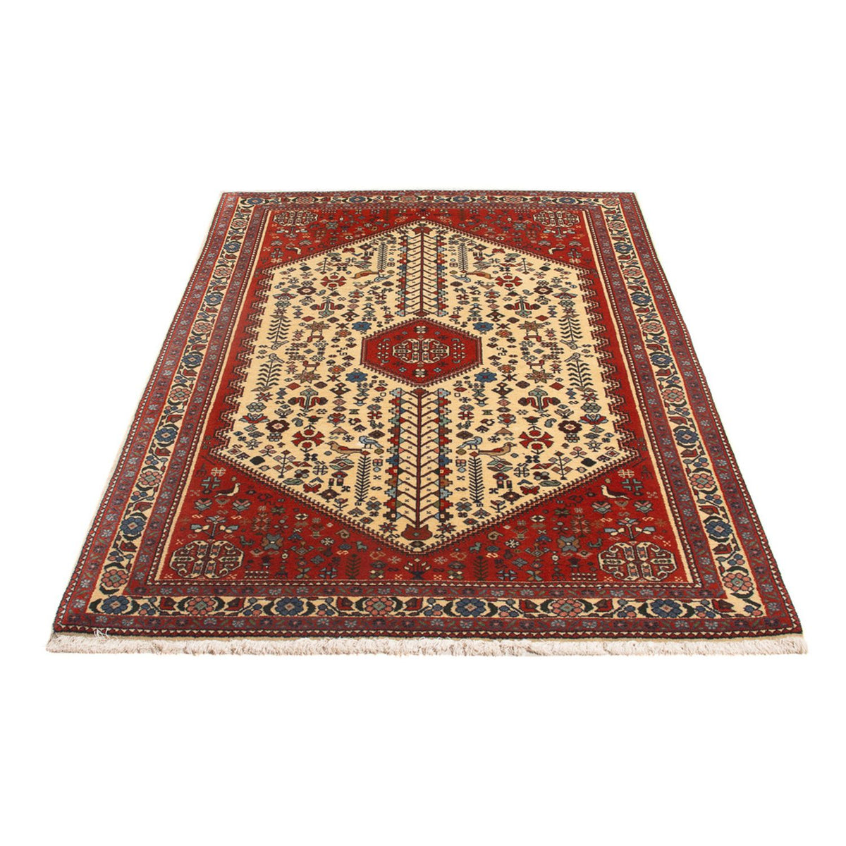 Tapis persan - Nomadic - 154 x 100 cm - crème