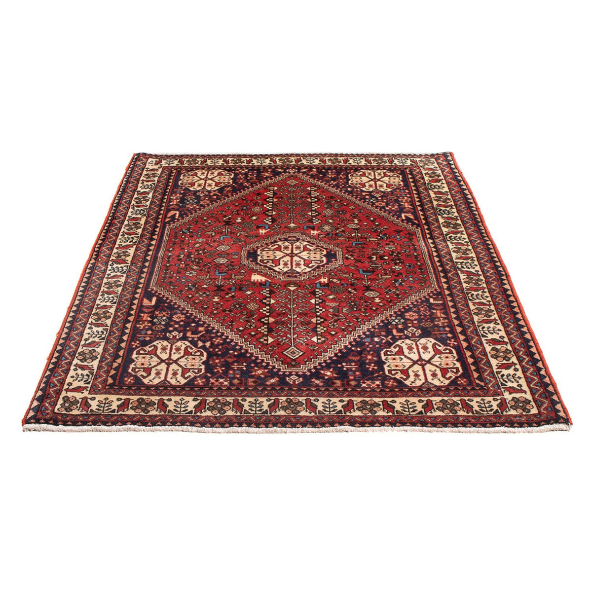 Tapis persan - Nomadic - 140 x 103 cm - rouge