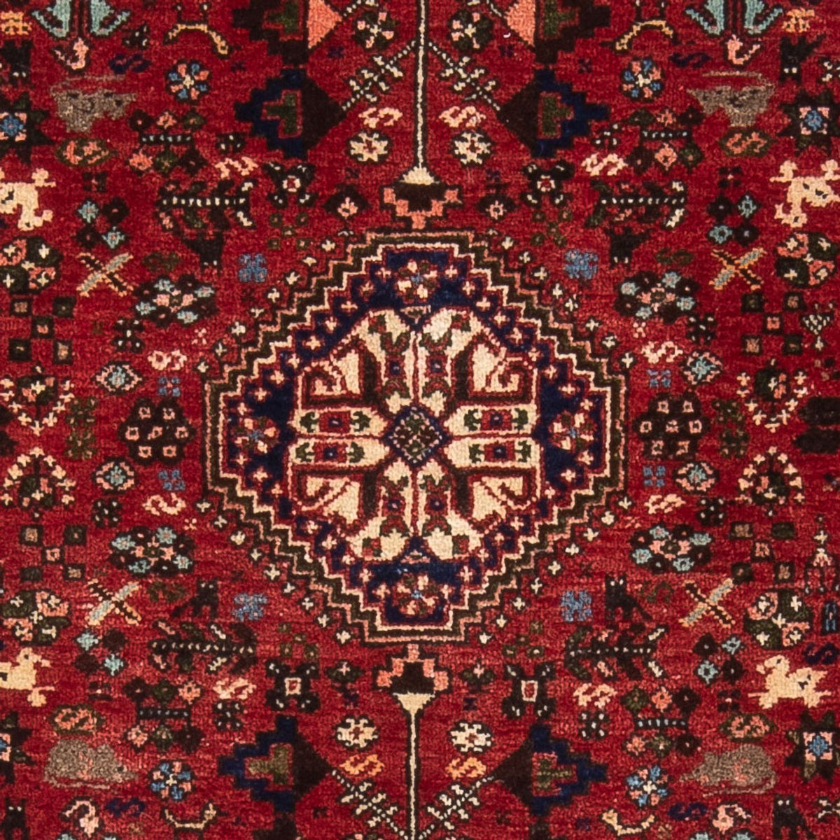 Tapis persan - Nomadic - 156 x 104 cm - rouge