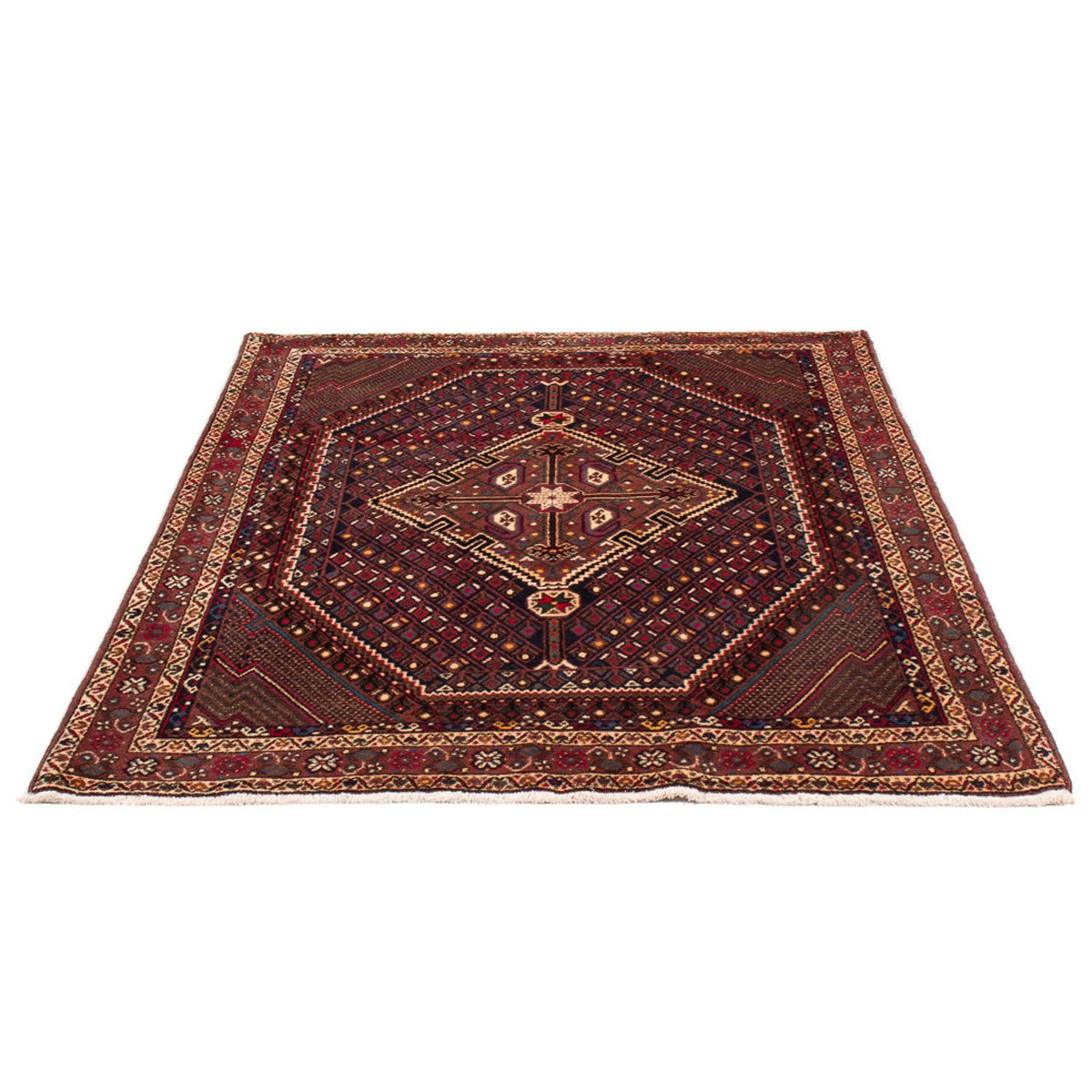 Tapis persan - Nomadic - 170 x 128 cm - bleu foncé