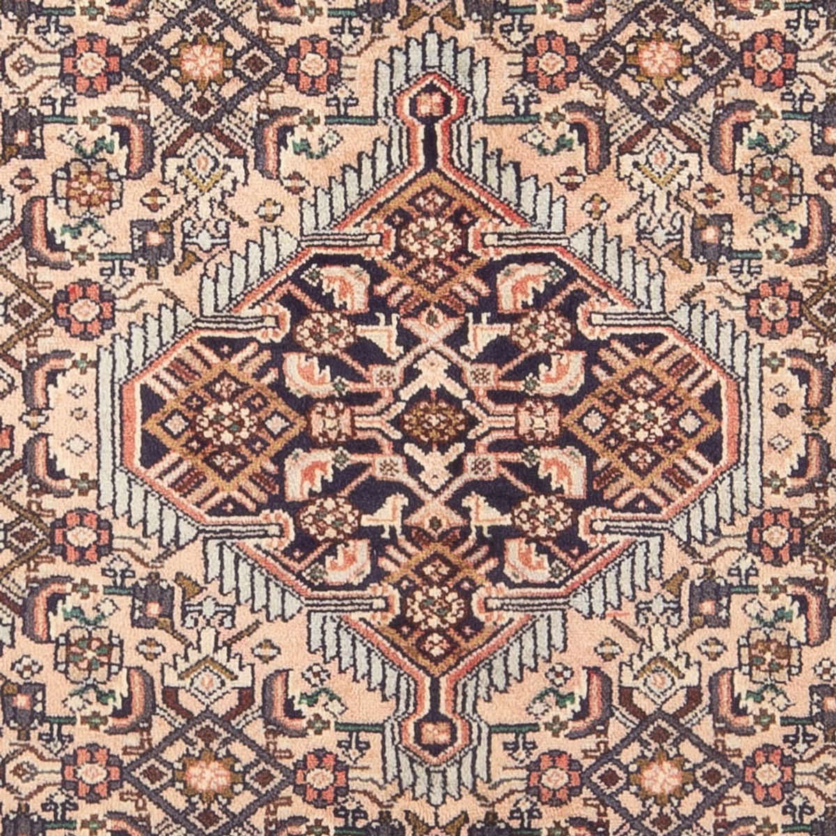 Tapis persan - Nomadic - 190 x 122 cm - saumon