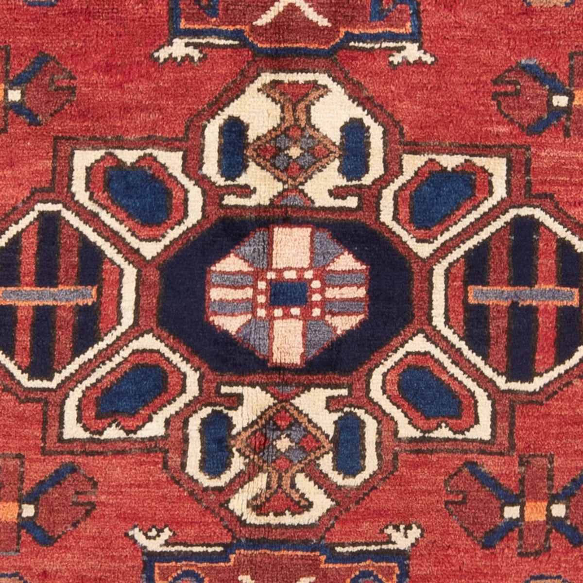 Tapis persan - Nomadic - 195 x 153 cm - rouge