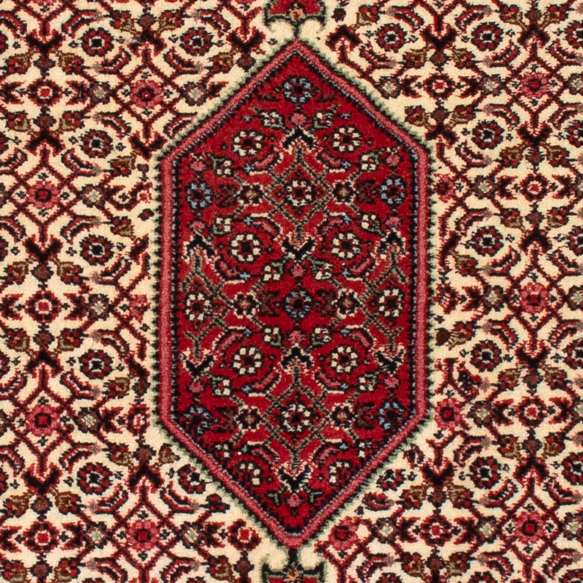 Tapis persan - Bidjar - 90 x 77 cm - crème