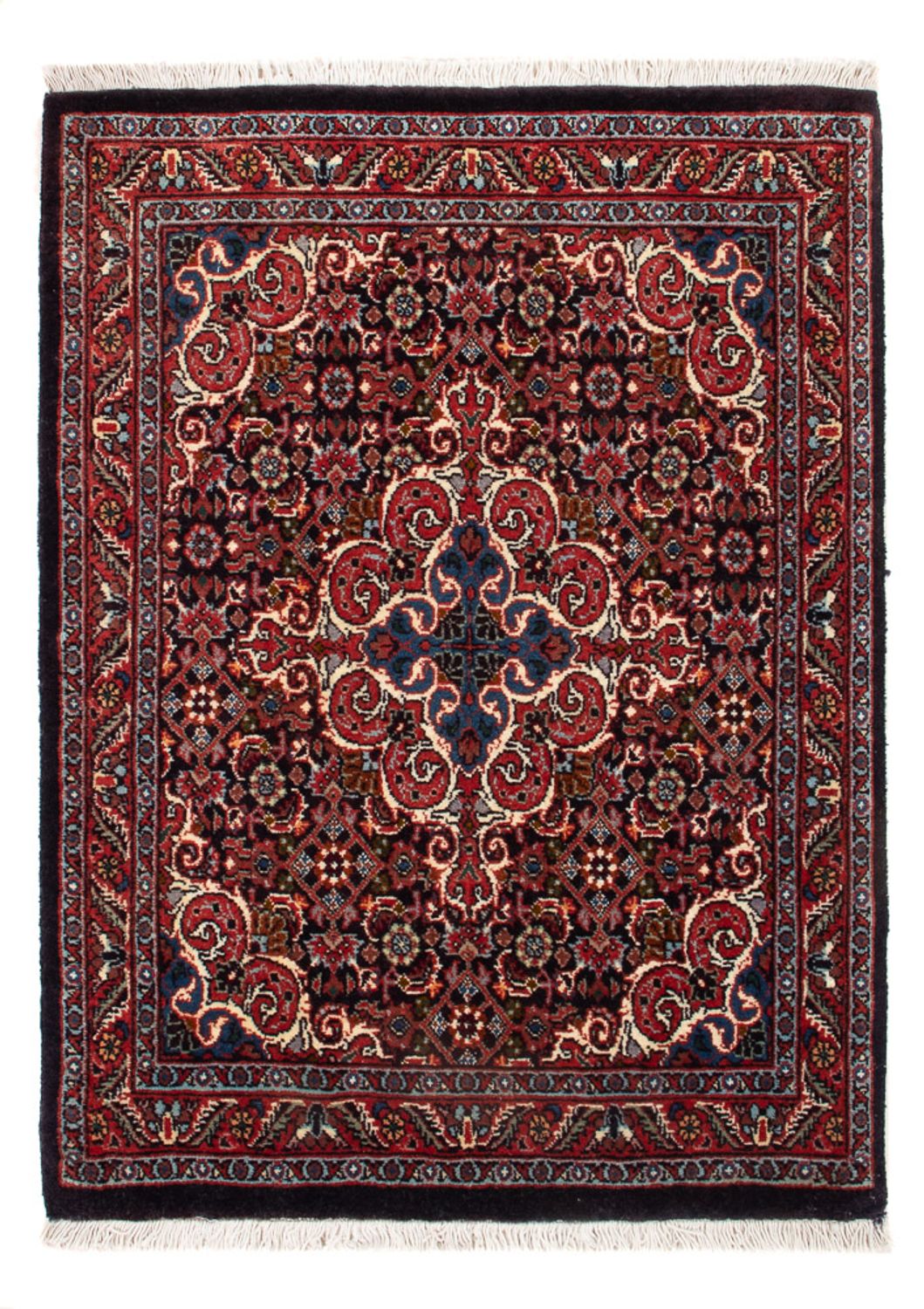 Tapis persan - Bidjar - 73 x 53 cm - bleu foncé