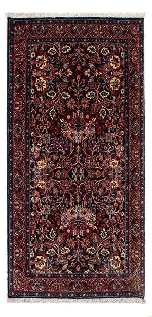 Tapis persan - Bidjar - 117 x 60 cm - bleu foncé