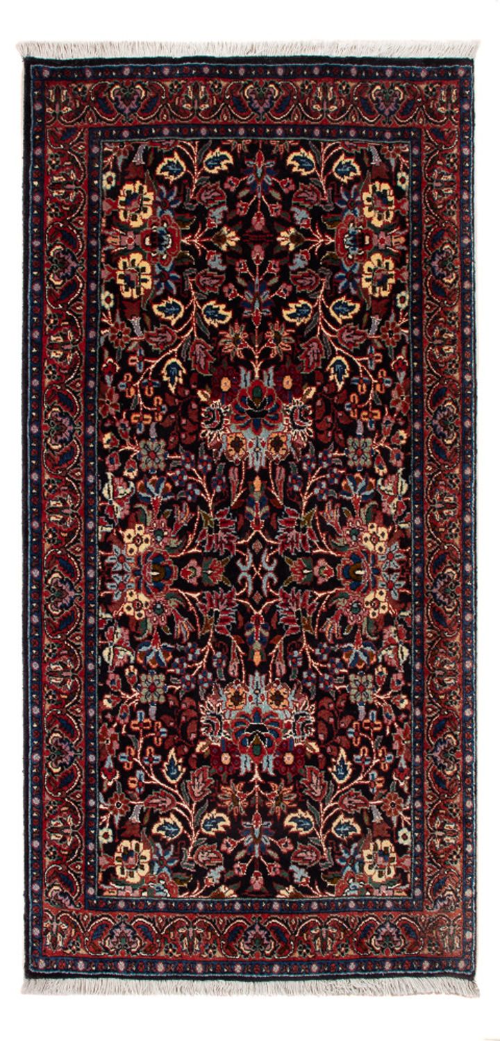 Tapis persan - Bidjar - 117 x 60 cm - bleu foncé