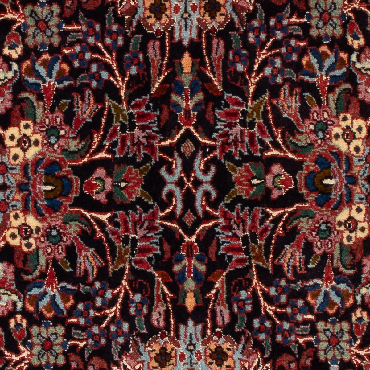 Tapis persan - Bidjar - 117 x 60 cm - bleu foncé