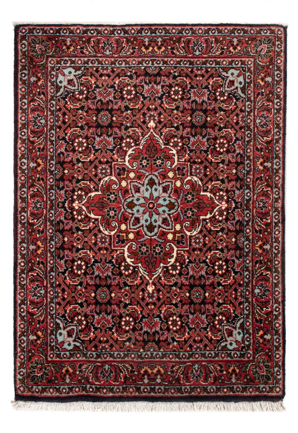 Tapis persan - Bidjar - 72 x 52 cm - bleu foncé