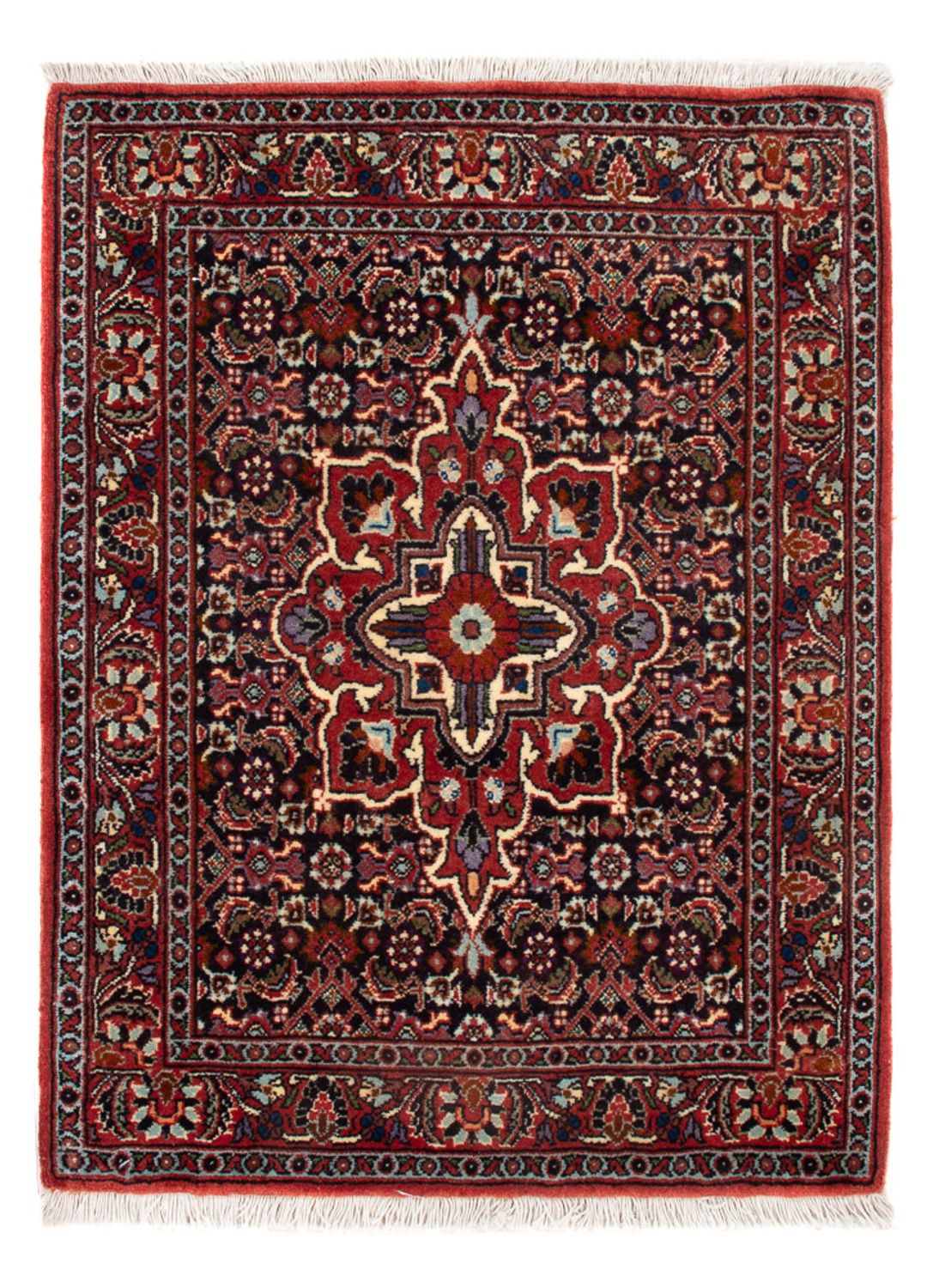 Tapis persan - Bidjar - 68 x 52 cm - bleu foncé
