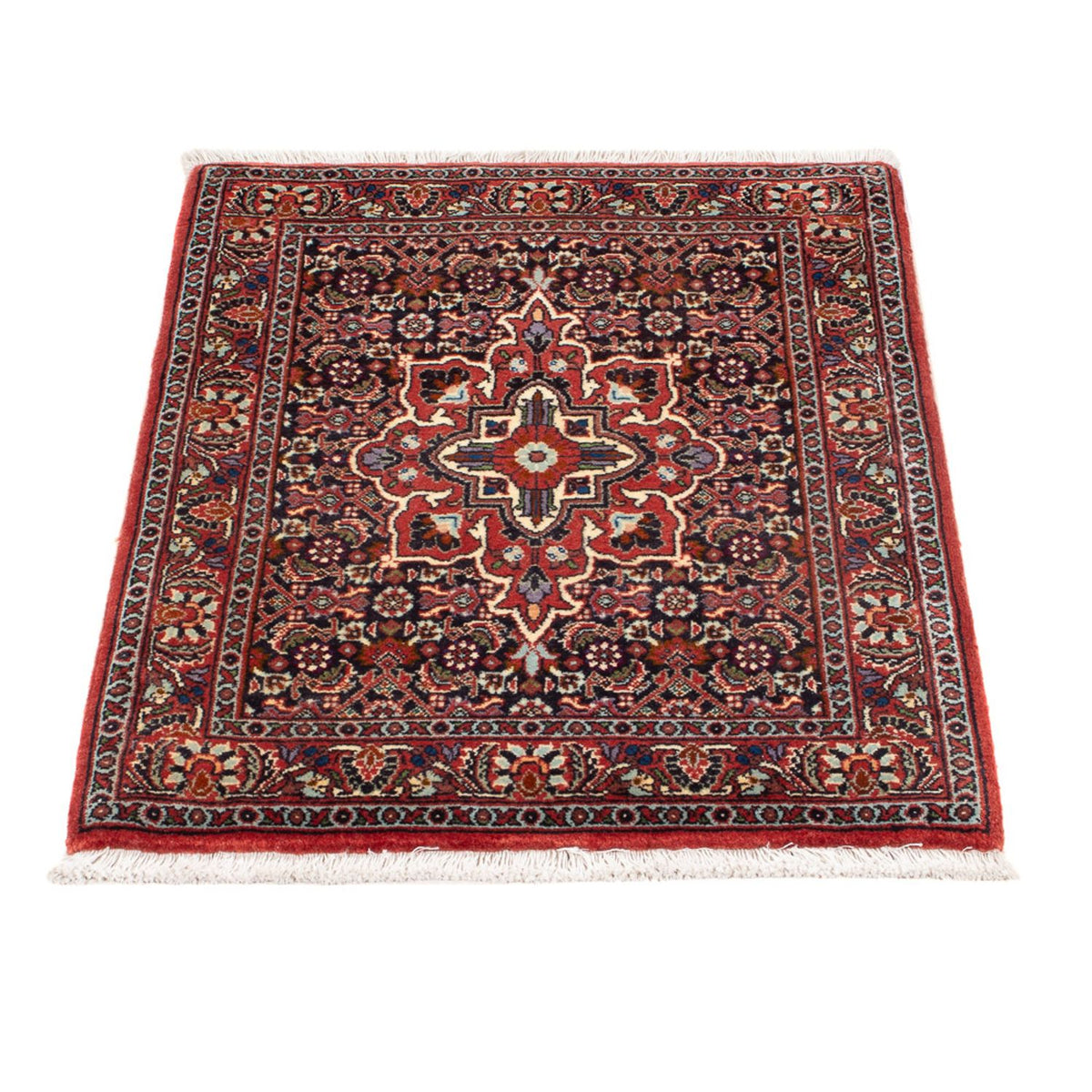 Tapis persan - Bidjar - 68 x 52 cm - bleu foncé