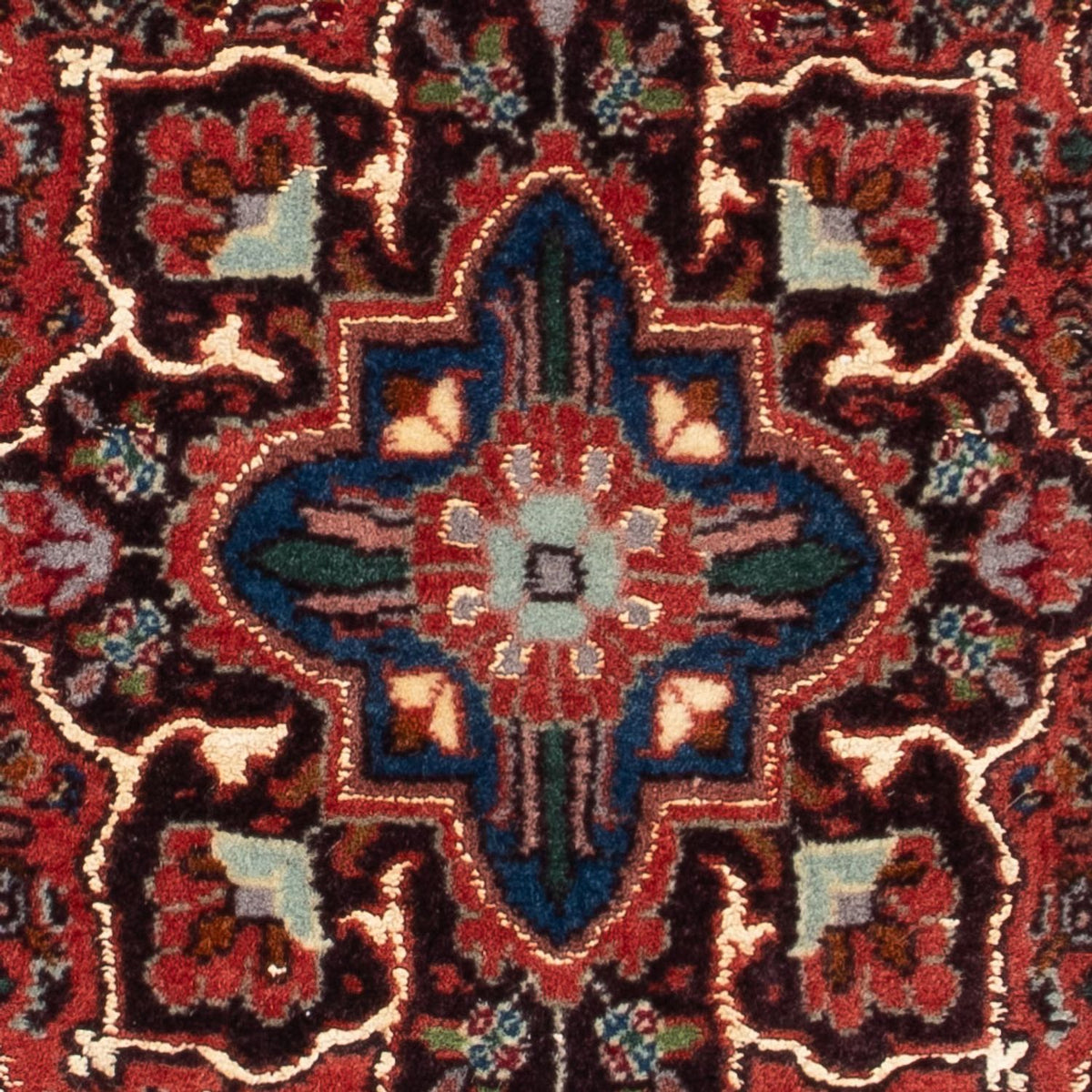 Tapis persan - Bidjar - 60 x 50 cm - rouge