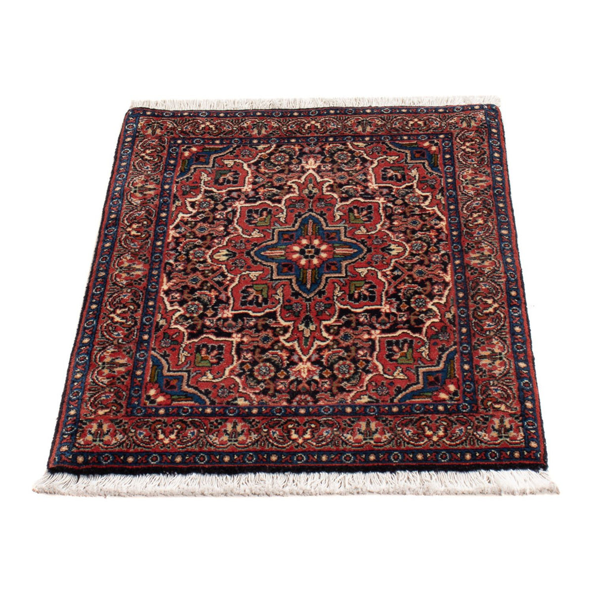 Tapis persan - Bidjar - 72 x 50 cm - bleu foncé