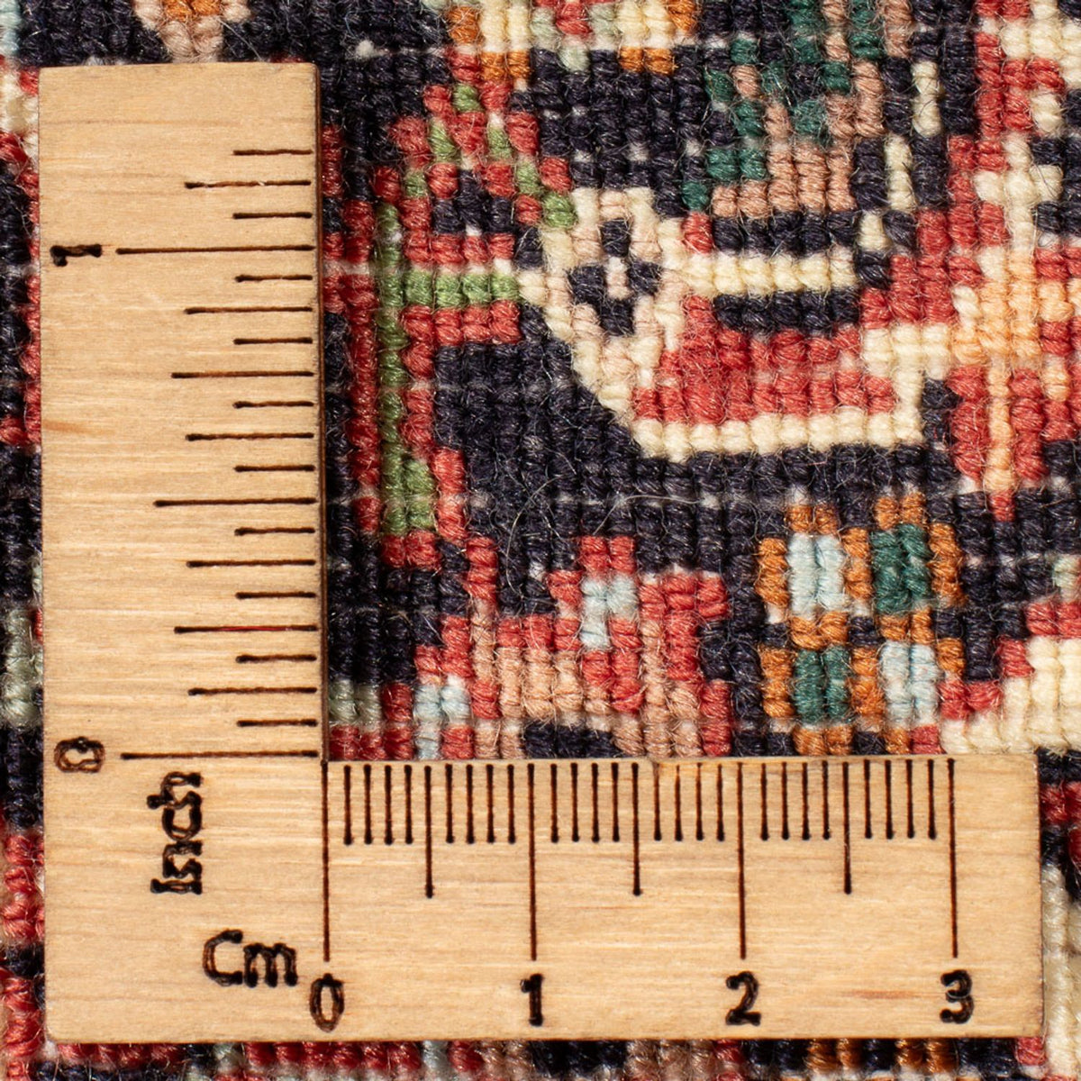 Tapis persan - Bidjar - 72 x 50 cm - bleu foncé