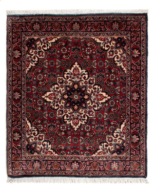 Tapis persan - Bidjar - 65 x 52 cm - rouge