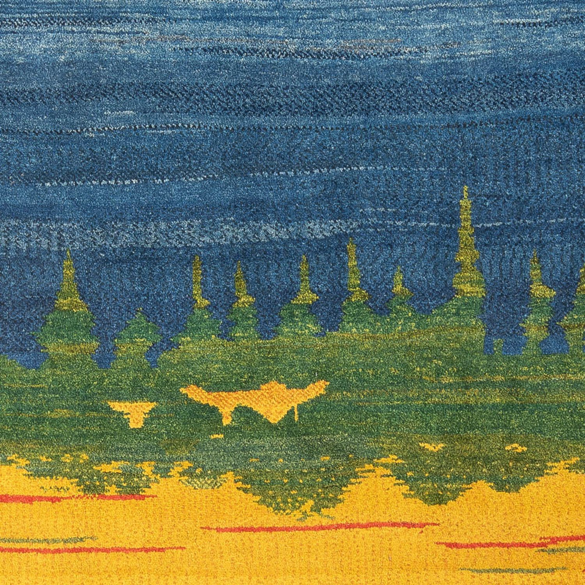 Tapis Gabbeh - Persan - 240 x 205 cm - multicolore