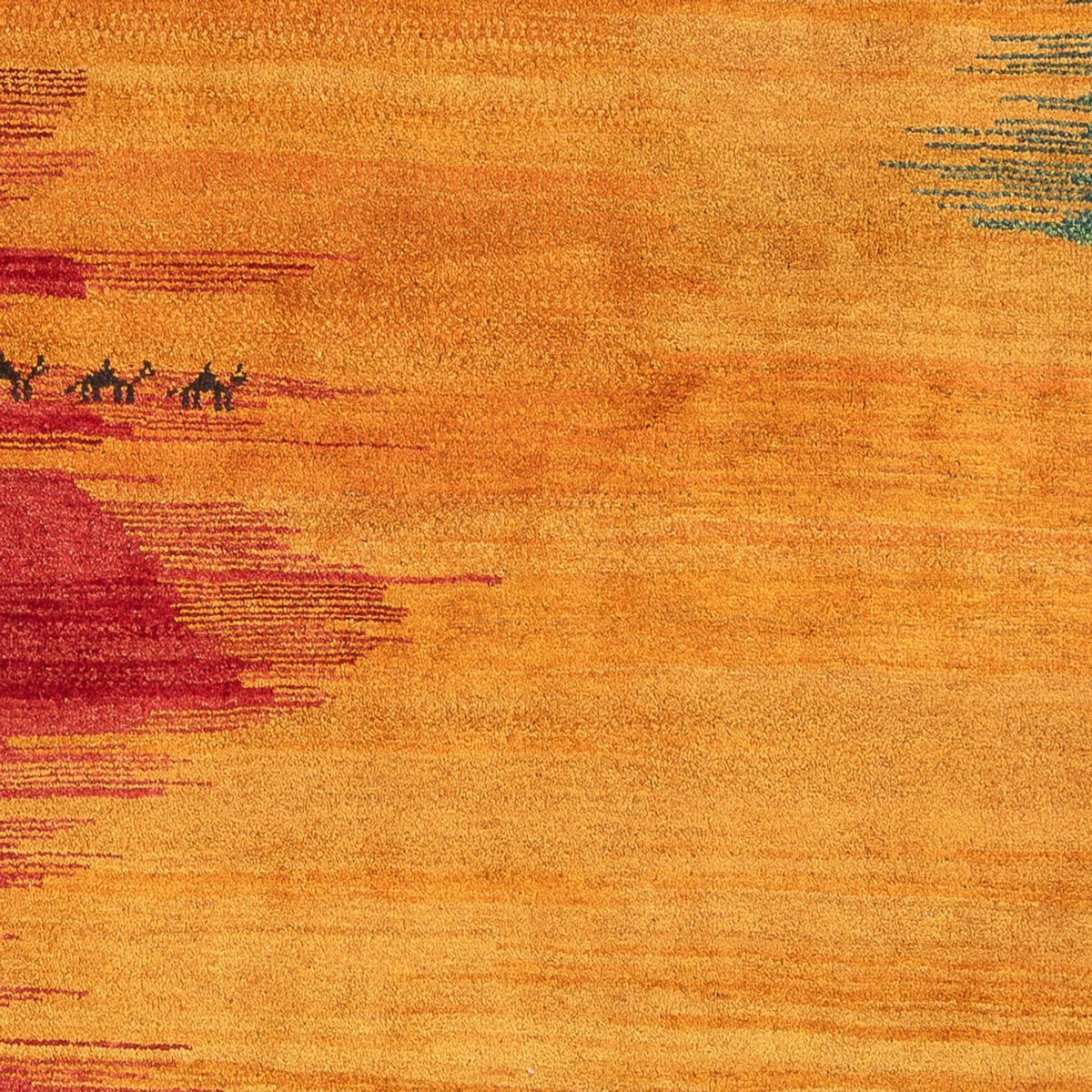 Tapis Gabbeh - Persan - 226 x 197 cm - multicolore