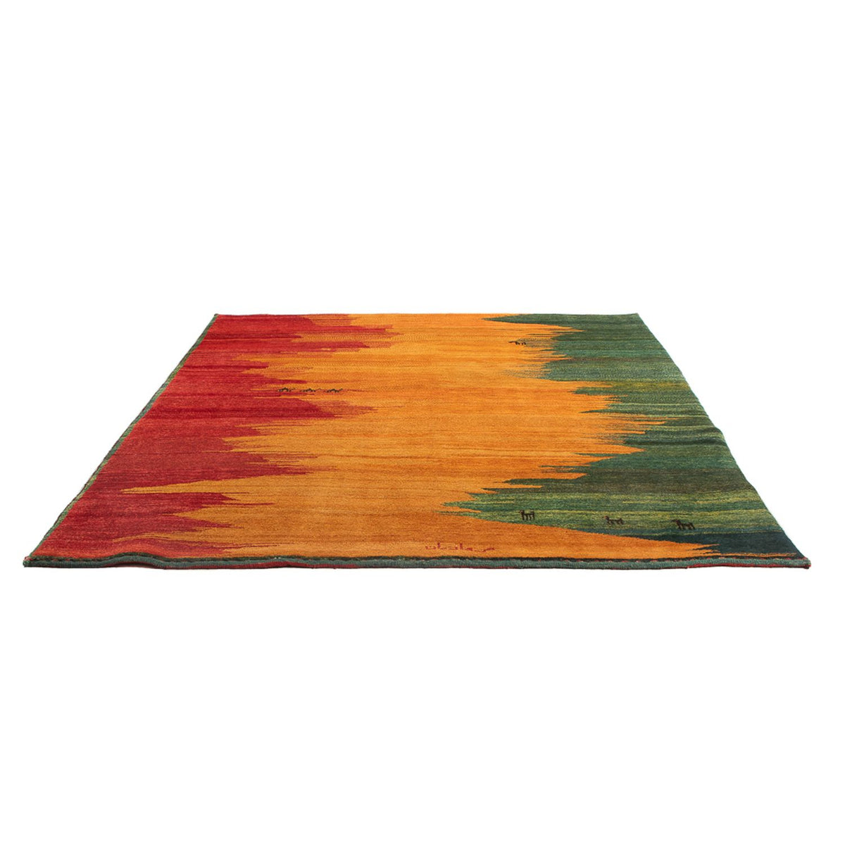 Tapis Gabbeh - Persan - 226 x 197 cm - multicolore