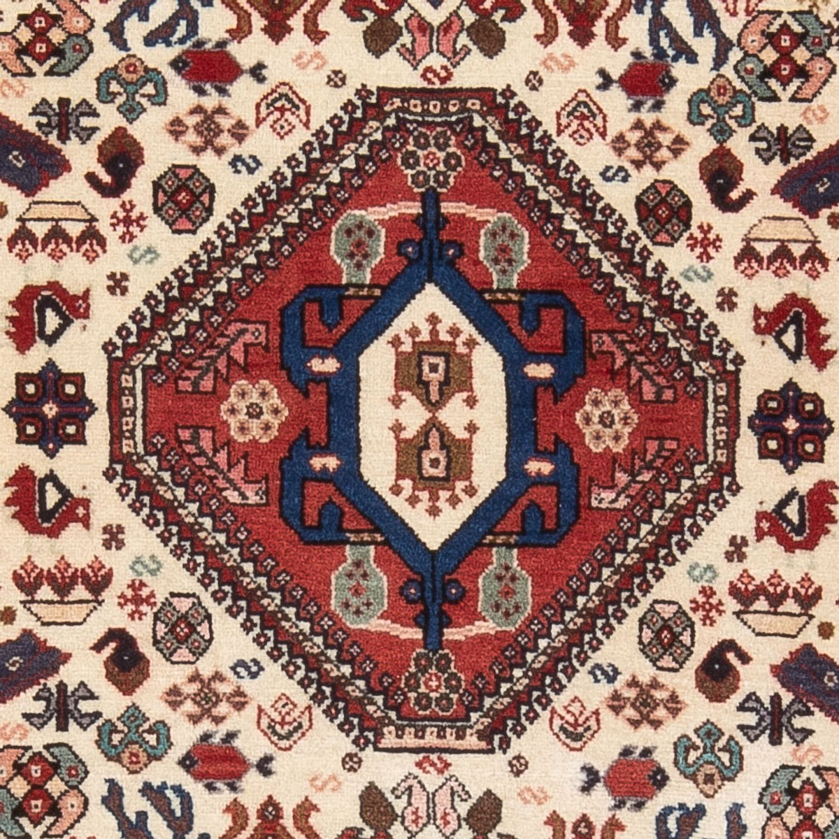 Tapis persan - Nomadic - 154 x 105 cm - crème