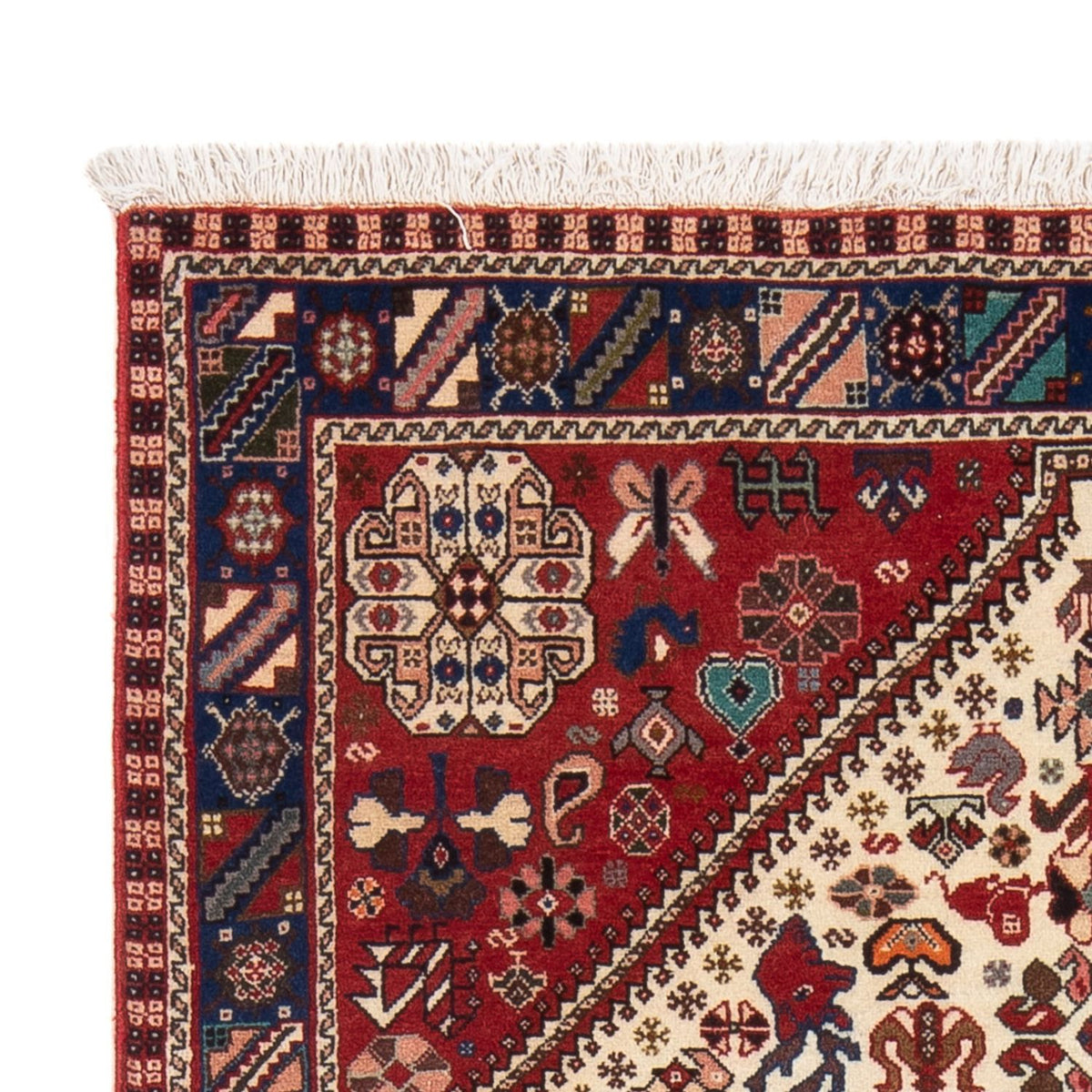 Tapis persan - Nomadic - 154 x 105 cm - crème