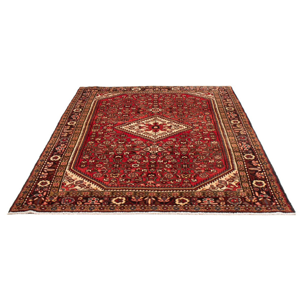 Tapis persan - Nomadic - 221 x 151 cm - rouge