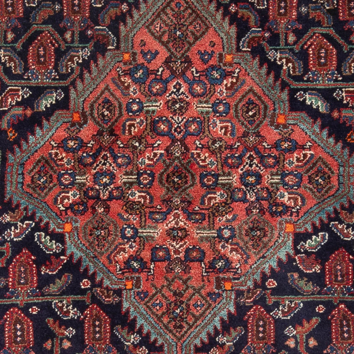 Tapis persan - Nomadic - 220 x 130 cm - bleu foncé