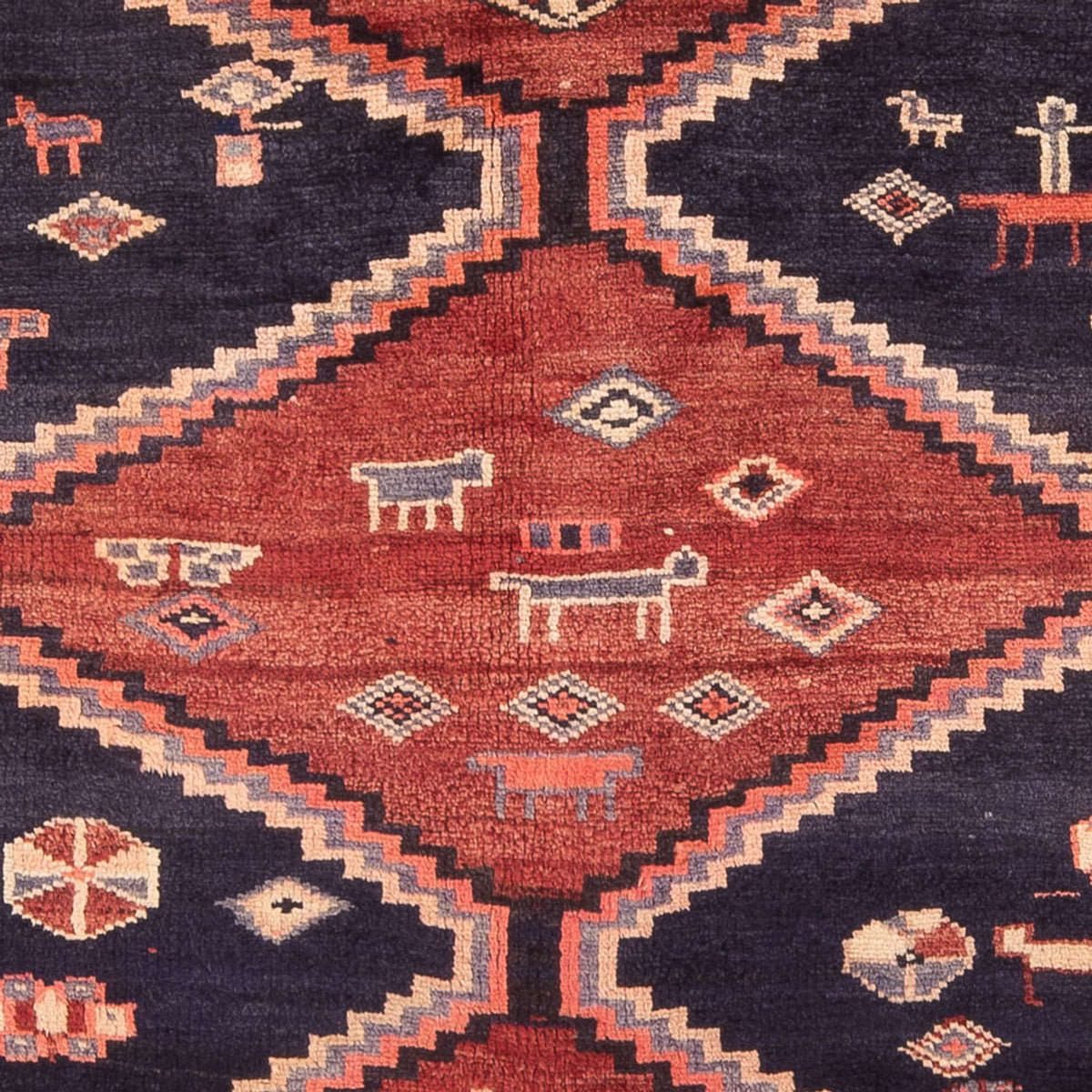 Tapis persan - Nomadic - Royal - 188 x 149 cm - bleu foncé