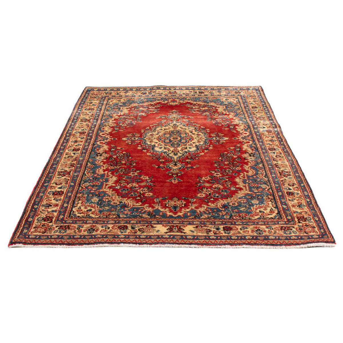 Tapis persan - Nomadic - Royal - 198 x 129 cm - rouge