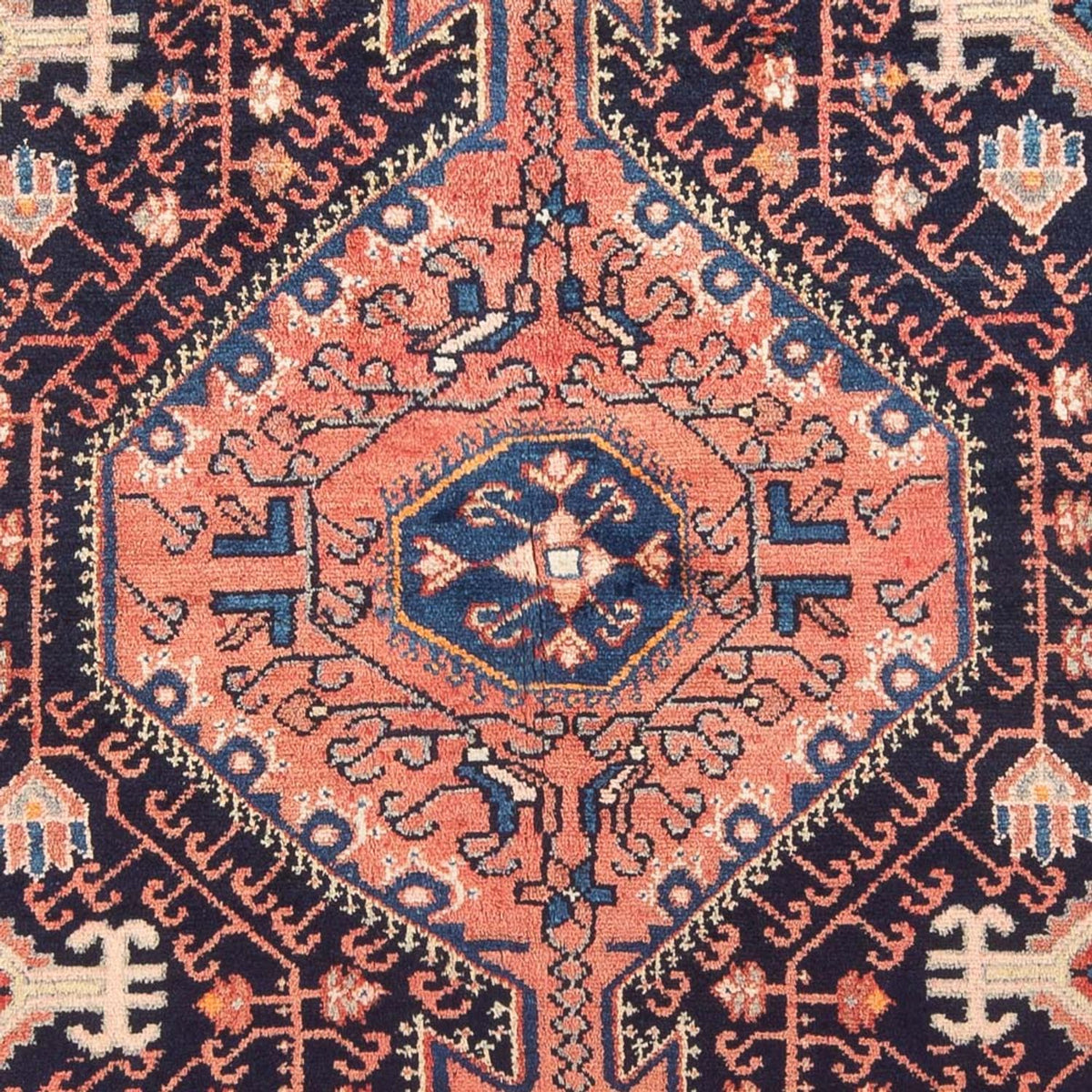 Tapis persan - Nomadic - Royal - 241 x 134 cm - bleu foncé