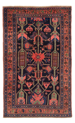 Tapis persan - Nomadic - Royal - 219 x 132 cm - bleu foncé