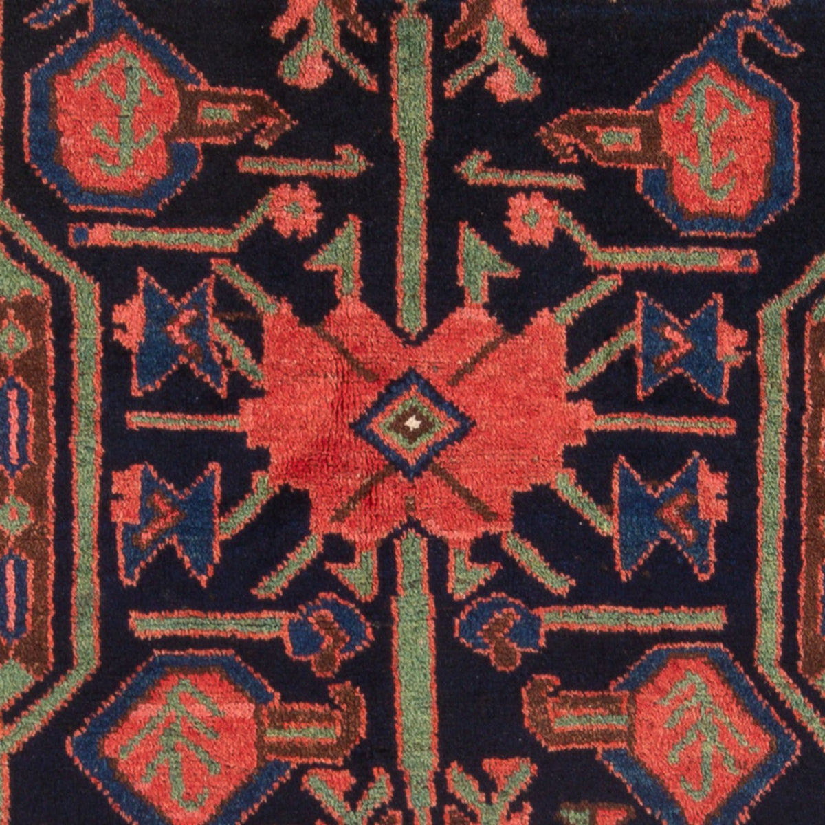 Tapis persan - Nomadic - Royal - 219 x 132 cm - bleu foncé