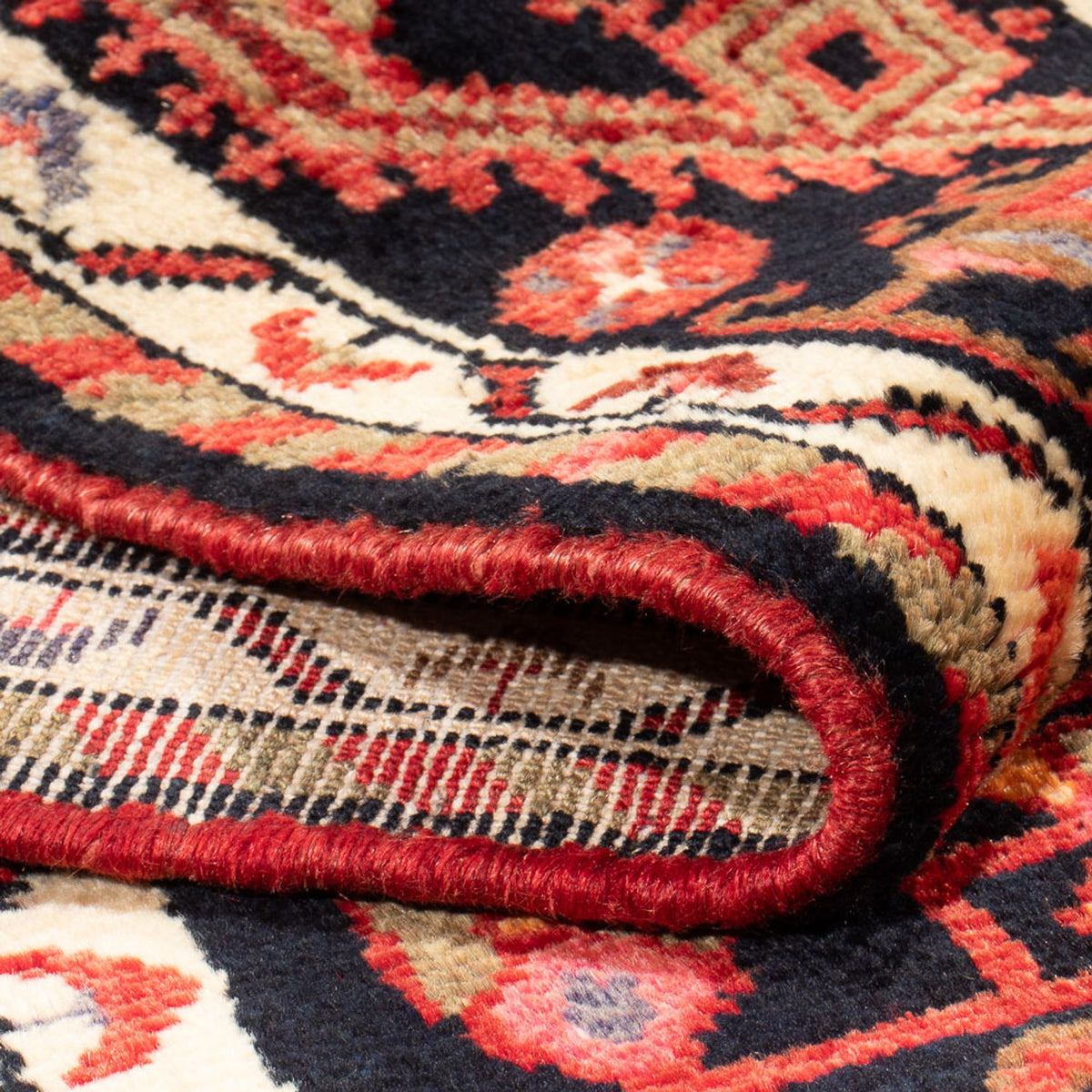 Tapis persan - Nomadic - Royal - 204 x 132 cm - bleu foncé