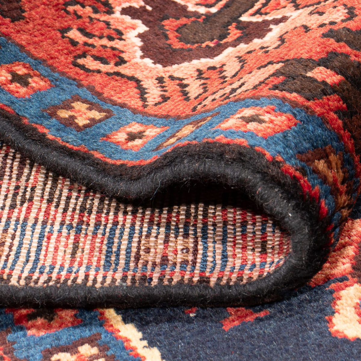 Tapis persan - Nomadic - Royal - 207 x 137 cm - bleu foncé