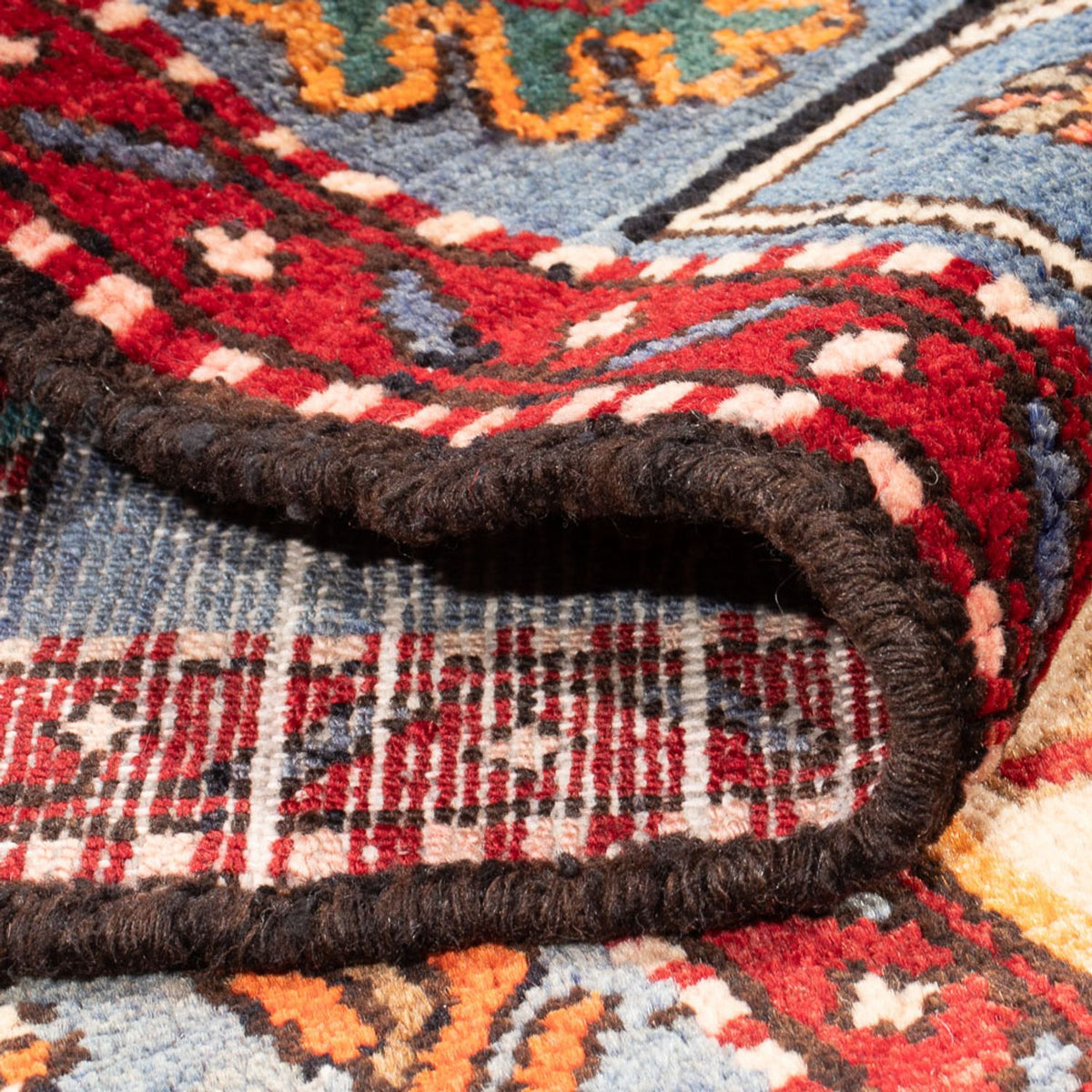 Tapis persan - Nomadic - 203 x 125 cm - bleu foncé
