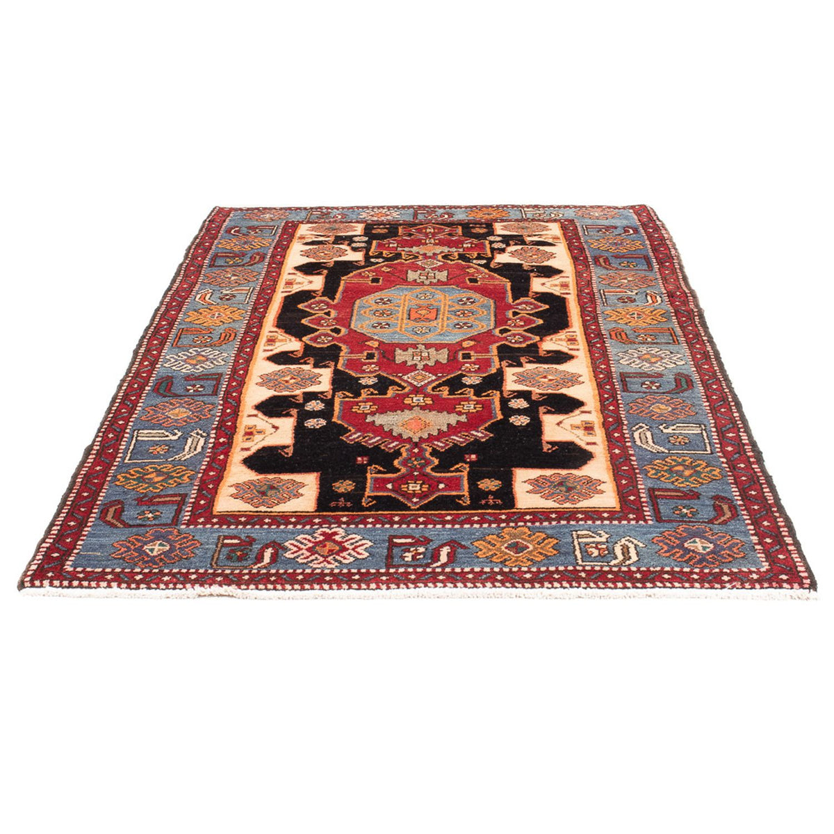 Tapis persan - Nomadic - 203 x 125 cm - bleu foncé