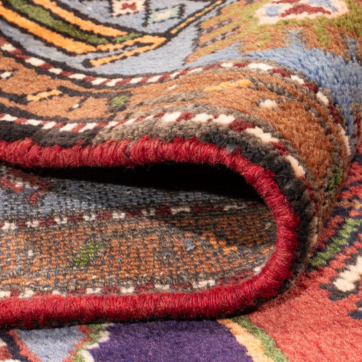 Tapis persan - Nomadic - 223 x 143 cm - bleu