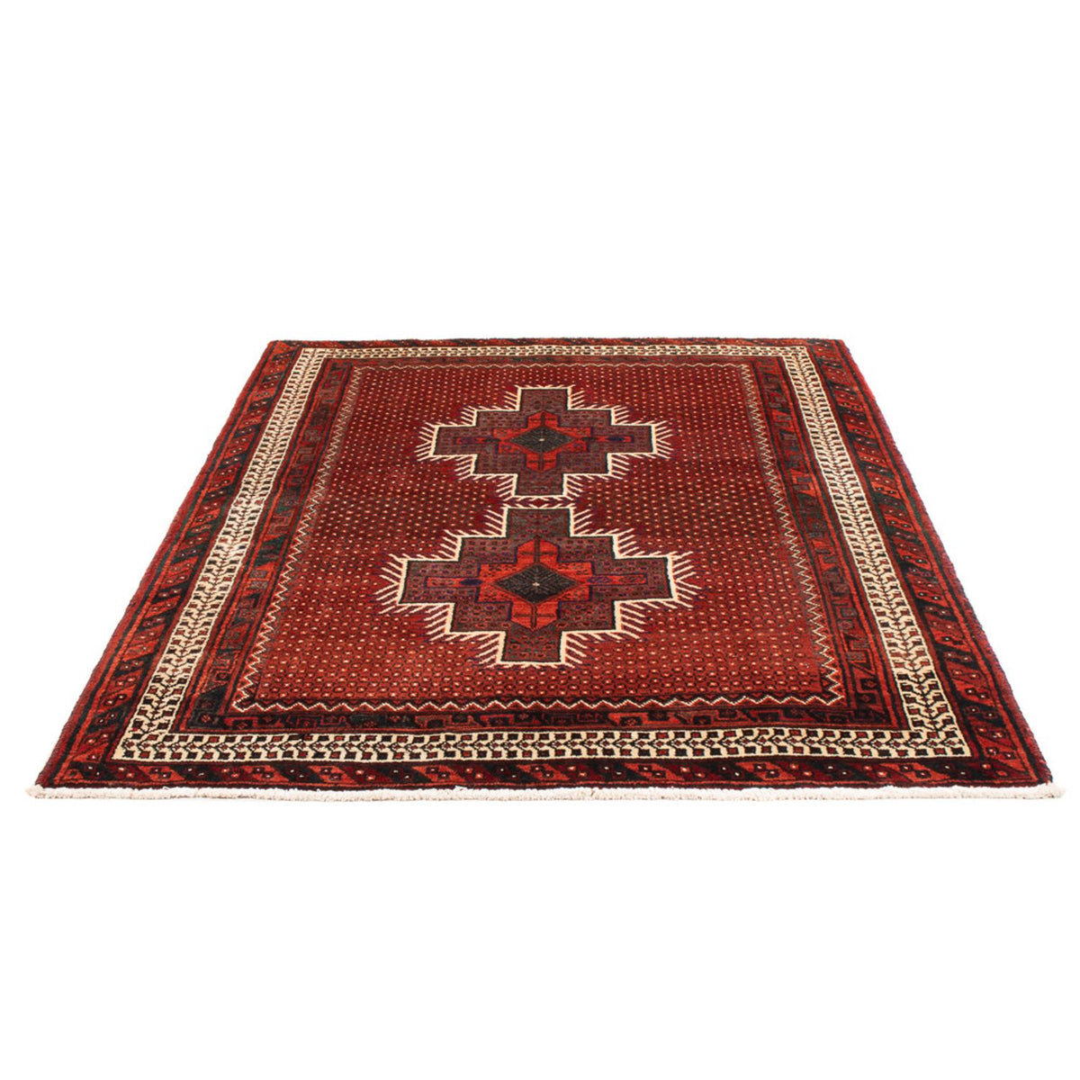 Tapis persan - Nomadic - 186 x 131 cm - rouge
