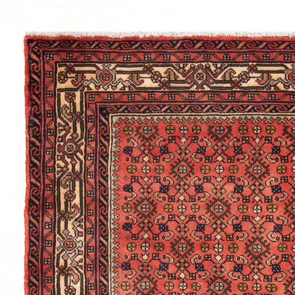 Tapis persan - Nomadic - 190 x 155 cm - rouge