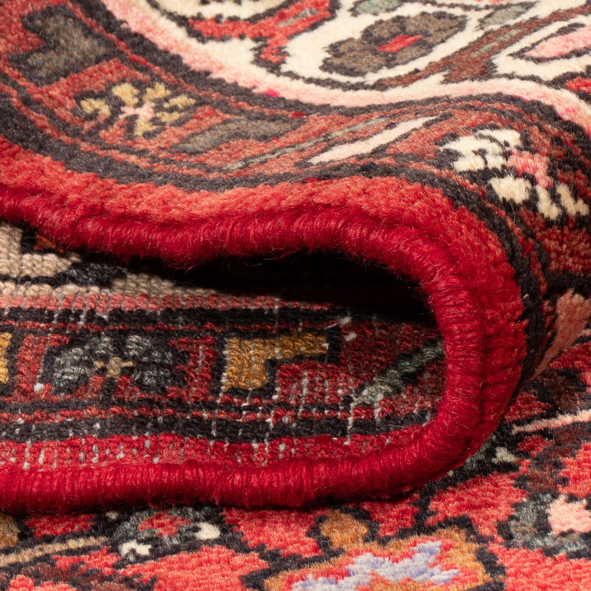 Tapis persan - Nomadic - 195 x 147 cm - rouge